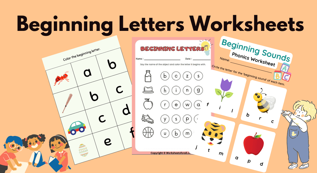 Beginning Letter Worksheets Starting Letters