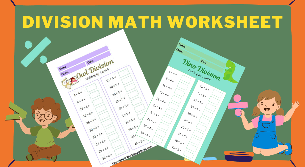 Division Math Worksheet Division Worksheets fun