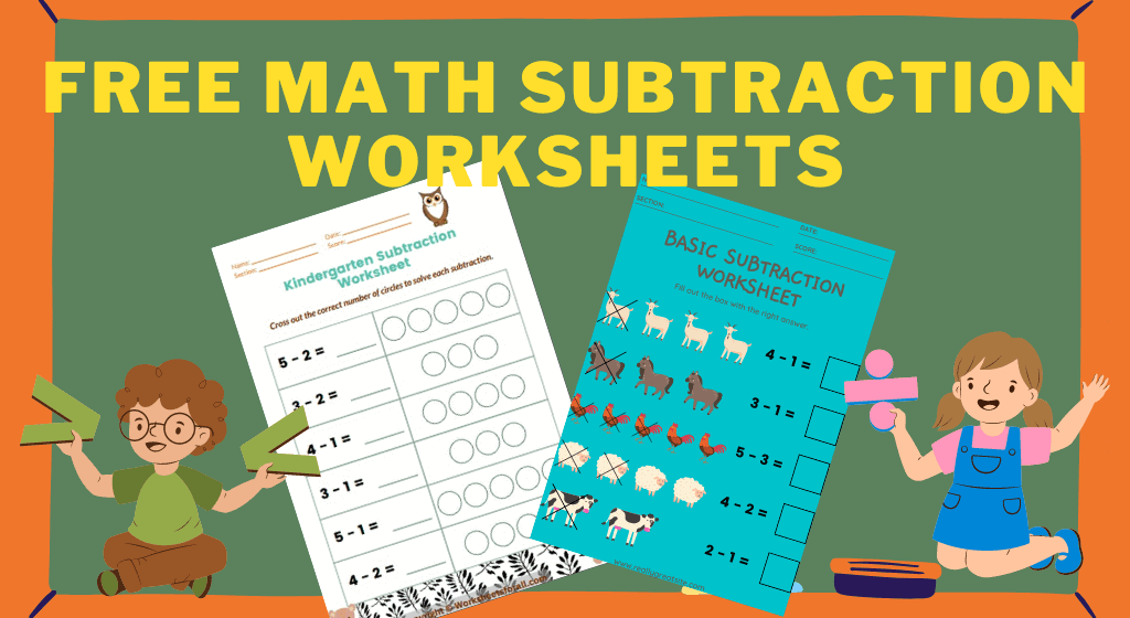 Free Math Subtraction Worksheets easy math subtraction worksheets