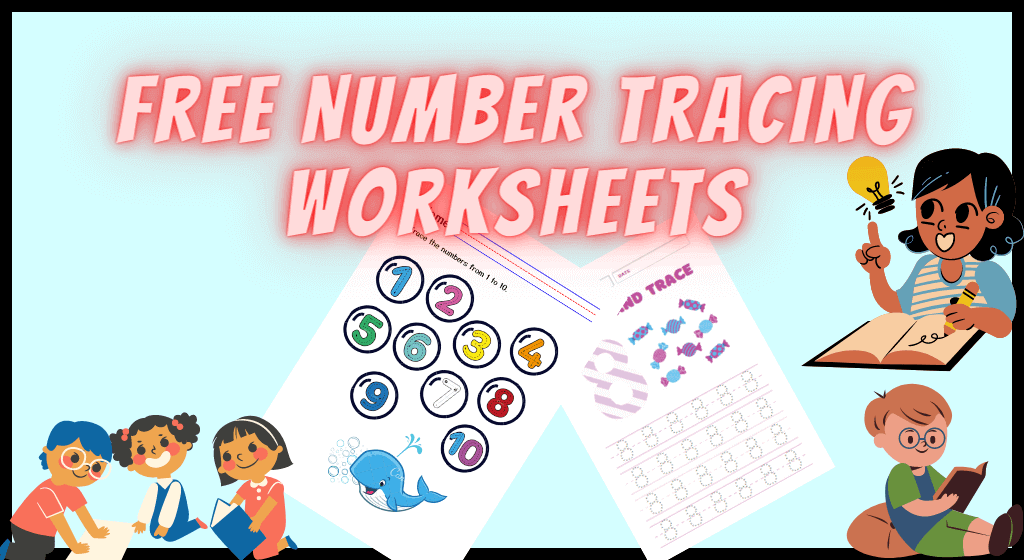 Free Number Tracing Worksheets free number tracing for kindergarten