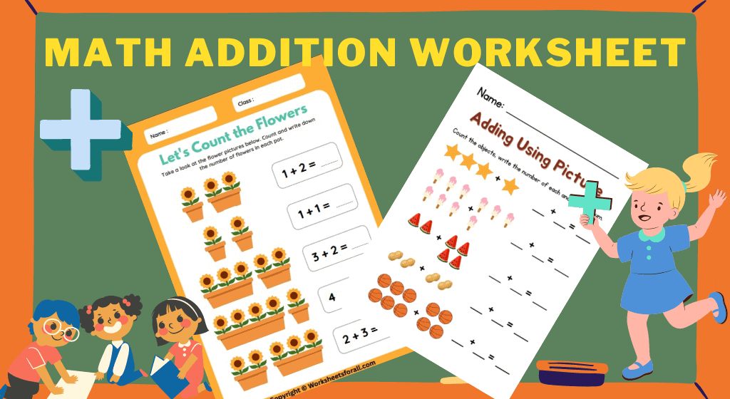 Math Addition Worksheet math addition worksheets printable free
