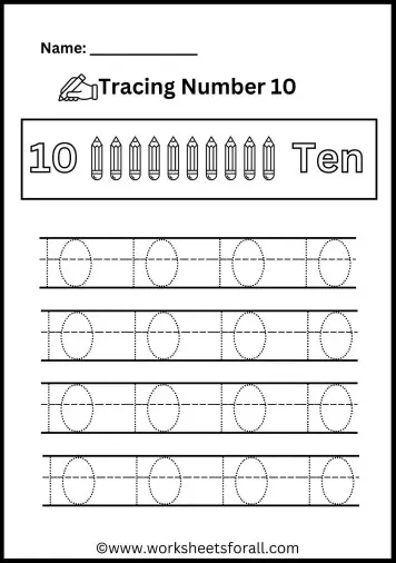 Numbers 1-20 Tracing Worksheets - Free PDF Printable Sheets!